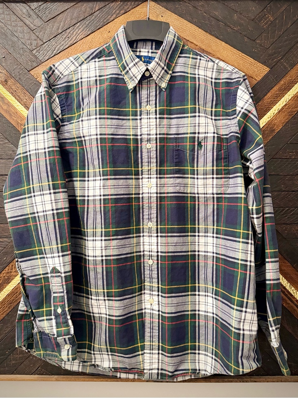 Ralph Lauren Plaid Oxford Button Down Shirt